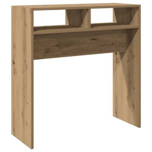 vidaXL k&eacute;zműves t&ouml;lgy sz&iacute;nű szerelt fa doh&aacute;nyz&oacute;asztal 78 x 30 x 80 cm