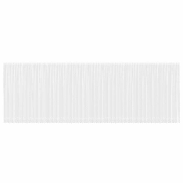 vidaXL Csipk&eacute;s F&uuml;gg&ouml;ny f&uuml;gg&ouml;ny&ouml;kkel Feh&eacute;r 245 x 1200 cm Poli&eacute;szter