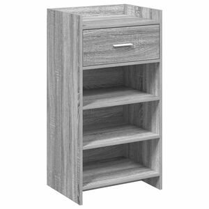 vidaXL Cipőszekr&eacute;ny fi&oacute;kkal Sz&uuml;rke Sonoma 48 x 36 x 92 cm Szerelt Fa