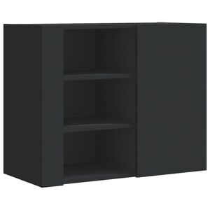 vidaXL fekete szerelt fa faliszekr&eacute;ny 75 x 35 x 60 cm