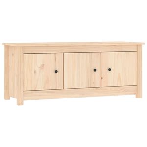 vidaXL t&ouml;m&ouml;r fenyőfa cipősszekr&eacute;ny 110 x 38 x 45,5 cm