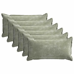 vidaXL P&aacute;rna huzat 6 pcs HOUTEN Z&ouml;ld 40 x 80 cm Chenille Sz&ouml;vet