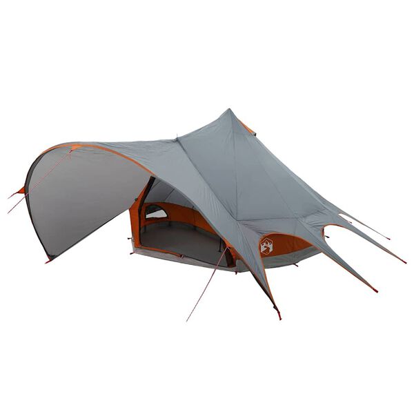 vidaXL Teepee S&aacute;tor 3 Szem&eacute;lyes Sz&uuml;rke &eacute;s narancs 600 x 600 x 347 cm