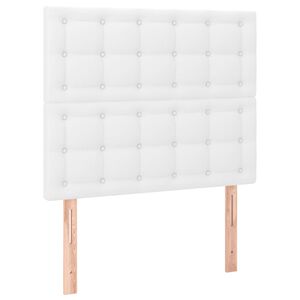 vidaXL feh&eacute;r műbőr fejt&aacute;mla 80x5x118/128 cm