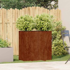 vidaXL &uuml;ltető rozsd&aacute;s 80x40x80 cm időj&aacute;r&aacute;s&aacute;ll&oacute; ac&eacute;lb&oacute;l