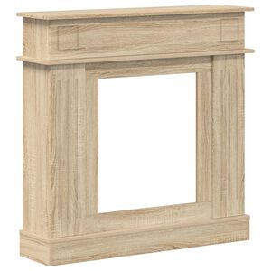 vidaXL Kandall&oacute;keret Sonoma T&ouml;lgy 102 x 26 x 100 cm Szerelt Fa