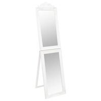 vidaXL fehér szabadon álló tükör 40 x 160 cm