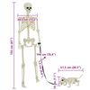vidaXL Halloween Dekor&aacute;ci&oacute; Skeleton 2 pcs Feh&eacute;r Polipropil&eacute;n