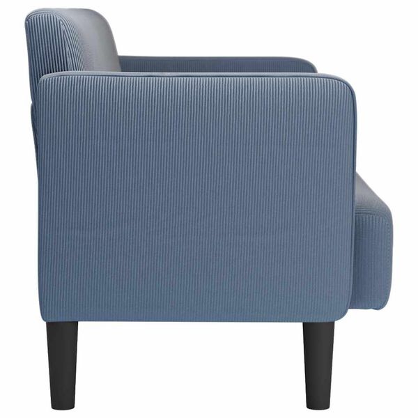 vidaXL k&eacute;k kordb&aacute;rsony sz&ouml;vet loveseat kanap&eacute; 109 cm
