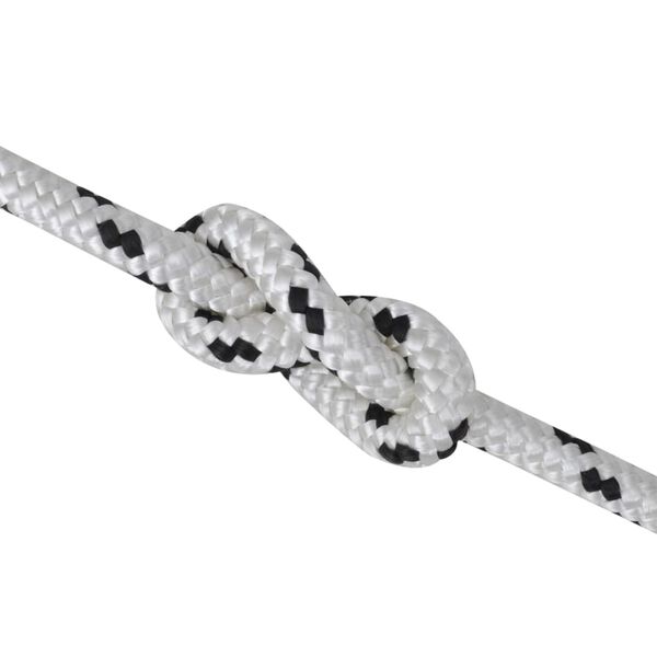 vidaXL poliészter fonatolt hajókötél tekercs 10 mm x 50 m