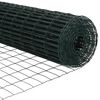 vidaXL Európai Kerítés Zöld 0.8 x 25 m PVC-bevonatú vas