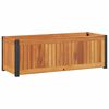 vidaXL t&ouml;m&ouml;r ak&aacute;cfa &eacute;s ac&eacute;l kerti vir&aacute;gtart&oacute; 80 x 30 x 27,5 cm