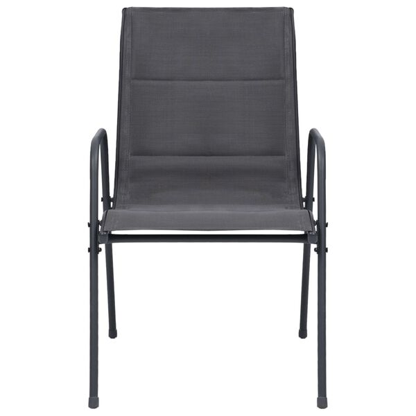 vidaXL 11 r&eacute;szes ac&eacute;l k&uuml;lt&eacute;ri &eacute;tkezőgarnit&uacute;ra