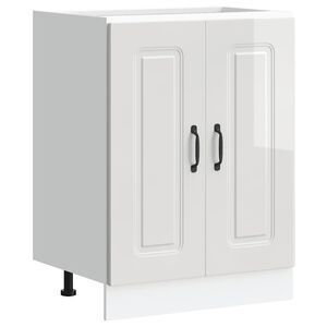 vidaXL Mosogat&oacute; aljzat szekr&eacute;ny Kalmar magasf&eacute;nyű feh&eacute;r 60x46x81,5 cm