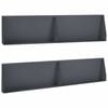 vidaXL T&aacute;mfal 4 db 100 x 12 x 30 cm Ac&eacute;l Antracitsz&uuml;rke
