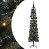 vidaXL Mű kar&aacute;csonyfa 300 LED-del Z&ouml;ld 210 cm PVC &eacute;s Műanyag &eacute;s Ac&eacute;l