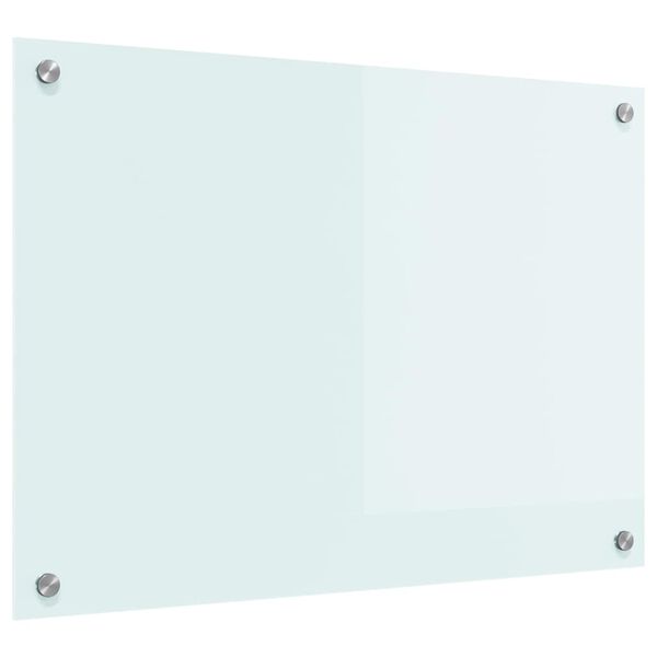 vidaXL Konyhai splashback Feh&eacute;r 70 x 50 cm edzett &uuml;veg