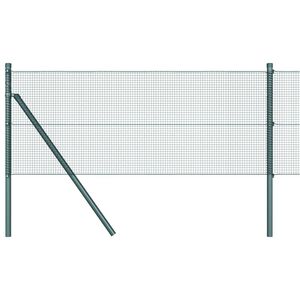 vidaXL Hegesztett dr&oacute;th&aacute;l&oacute;s ker&iacute;t&eacute;s talaj r&ouml;gz&iacute;t&eacute;s 10 x 0,4 m Z&ouml;ld