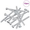 vidaXL Csavar 12 pcs Ez&uuml;st M6 x 100 mm Ac&eacute;l