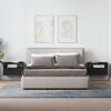 vidaXL 2 db fekete falra szerelhető &eacute;jjeliszekr&eacute;ny 45 x 26 x 28,5 cm