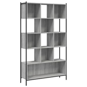 vidaXL sz&uuml;rke sonoma sz&iacute;nű szerelt fa k&ouml;nyvespolc 102x28x172 cm