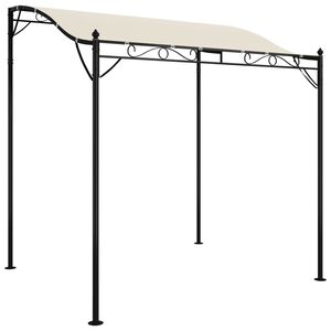 vidaXL kr&eacute;msz&iacute;nű sz&ouml;vet &eacute;s ac&eacute;l pavilon 2 x 2,3 m 180 g/m&sup2;