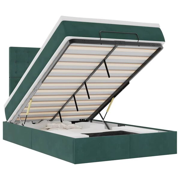 vidaXL Ottom&aacute;n &aacute;gykeret matracokkal s&ouml;t&eacute;tz&ouml;ld 120x200cm b&aacute;rsony