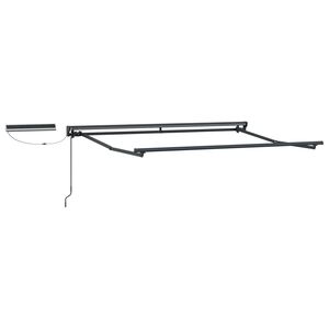 vidaXL Solar Electric Awning Frame 2.5 x 2 m Antracitsz&uuml;rke