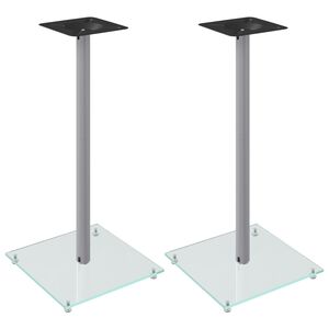 vidaXL 2 db 1-oszlopos ez&uuml;stsz&iacute;nű edzett &uuml;veg hangsz&oacute;r&oacute;&aacute;llv&aacute;ny