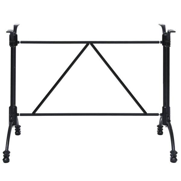 vidaXL fekete &ouml;nt&ouml;tt alum&iacute;nium bisztr&oacute;asztall&aacute;b 93 x 60 x 72 cm