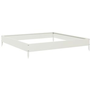vidaXL feh&eacute;r ac&eacute;l kerti magas&aacute;gy&aacute;s 100 x 100 x 18,5 cm