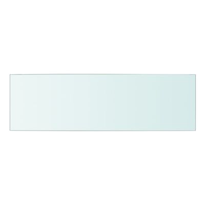 vidaXL 50x15 cm átlátszó panel üvegpolc