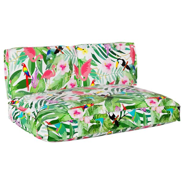 vidaXL P&aacute;rna k&eacute;szlet Vir&aacute;gos 3 pcs Soksz&iacute;nű Oxford Sz&ouml;vet