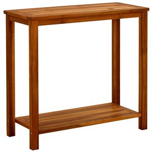 vidaXL t&ouml;m&ouml;r ak&aacute;cfa kerti t&aacute;lal&oacute;asztal 80 x 35 x 75 cm