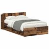 vidaXL &Aacute;gykeret t&aacute;rol&oacute;val fejt&aacute;ml&aacute;val Antik Fa 120 x 190 cm Szerelt Fa