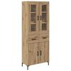 vidaXL Magasfi&uacute; 2 pcs Artisan t&ouml;lgy 69,5 x 34 x 180 cm Faanyag