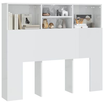 vidaXL magasfényű fehér áthidaló szekrény 120 x 19 x 103,5 cm