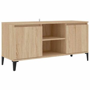 vidaXL sonoma t&ouml;lgy sz&iacute;nű TV-szekr&eacute;ny f&eacute;ml&aacute;bakkal 103,5 x 35 x 50 cm
