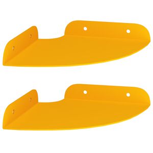 vidaXL Lebegő polc polcokkal 2 pcs Must&aacute;r s&aacute;rga 15 x 15 x 2 cm