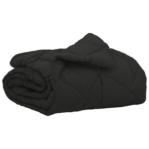 vidaXL Ny&aacute;ri Takarm&aacute;ny Fekete 200 x 135 cm Mikrosz&aacute;l