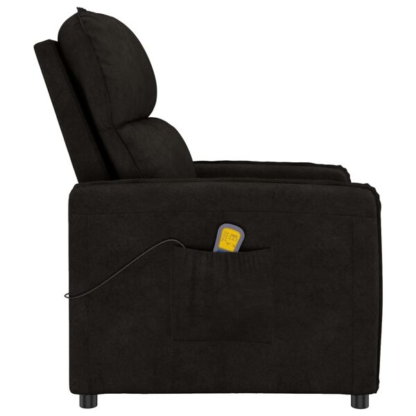 vidaXL fekete mikrosz&aacute;las sz&ouml;vet massz&aacute;zsfotel