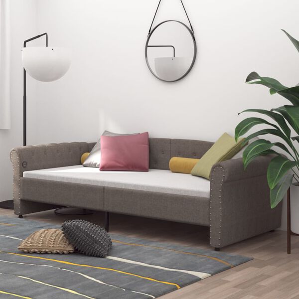 vidaXL t&oacute;psz&iacute;nű USB-s sz&ouml;vetbor&iacute;t&aacute;s&uacute; d&iacute;v&aacute;ny matraccal 90 x 200 cm