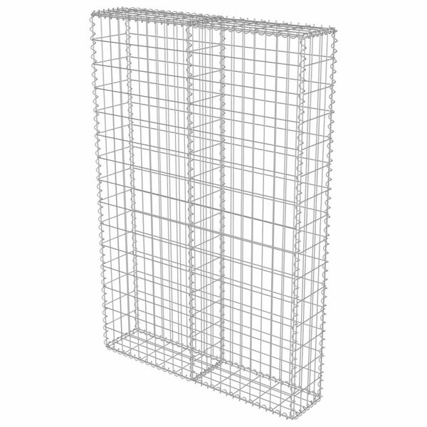 vidaXL horganyzott acél gabion fal fedéllel 100 x 20 x 150 cm