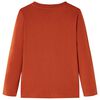 Világos rozsda hosszúujjú gyerekpóló 92