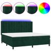 vidaXL s&ouml;t&eacute;tz&ouml;ld b&aacute;rsony rug&oacute;s &eacute;s LED-es &aacute;gy matraccal 200x200 cm
