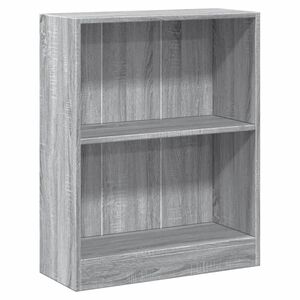 vidaXL sz&uuml;rke sonoma sz&iacute;nű szerelt fa k&ouml;nyvespolc 60 x 24 x 76 cm