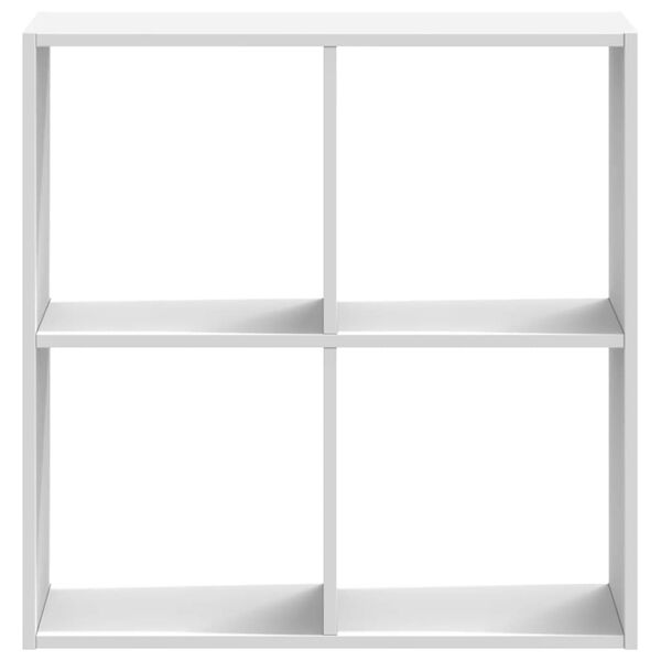 vidaXL feh&eacute;r szerelt fa k&ouml;nyvespolc 68,5 x 32 x 68,5 cm