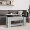 vidaXL sz&uuml;rke sonoma sz&iacute;nű szerelt fa doh&aacute;nyz&oacute;asztal 101x49x52 cm
