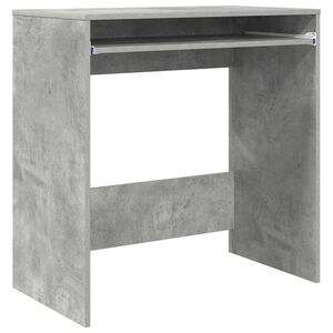 vidaXL Asztal Beton Sz&uuml;rke Szerelt Fa 77,5 x 43 x 79 cm