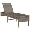 vidaXL sz&uuml;rke polyrattan napoz&oacute;&aacute;gy p&aacute;rn&aacute;val 55x200x44 cm
